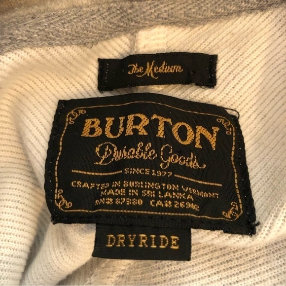 Burton Ellmore Dryride Turtleneck Pullover Cotton Sweatshirt Sweater Medium - Picture 6 of 8